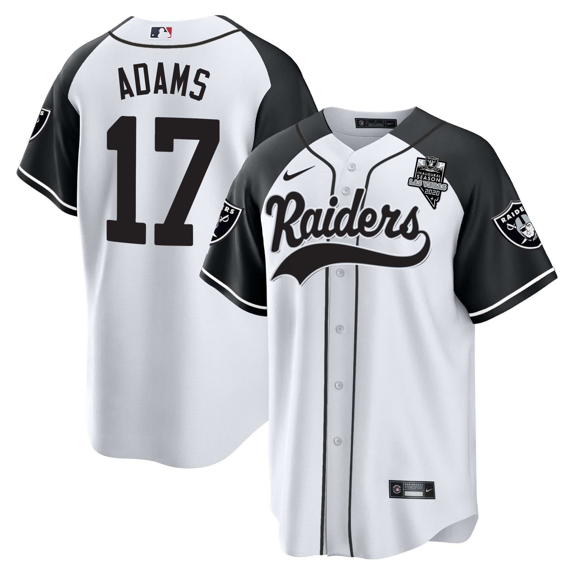 Men Oakland Raiders #17 Adams White 2024 Nike Vapor Baseball NFL Jersey style 1